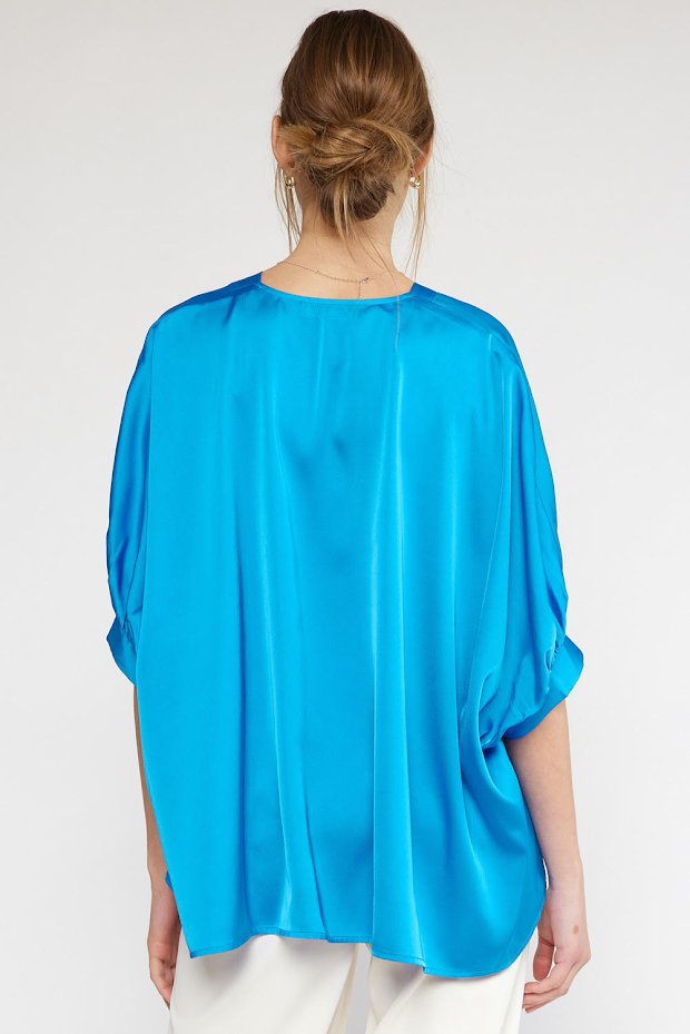 Flowy Top - French Blue