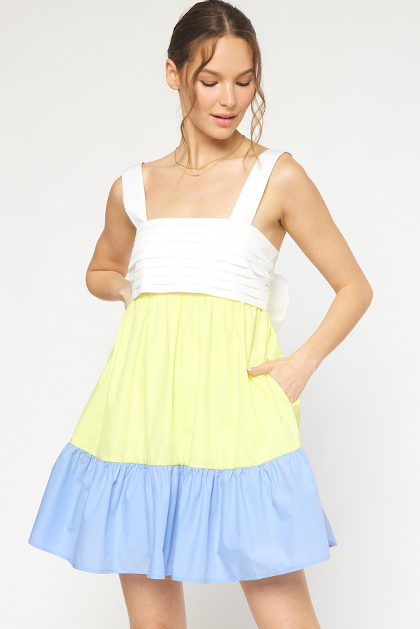 The Fran Dress - White Multi