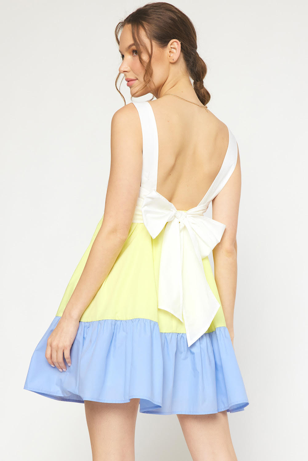 The Fran Dress - White Multi