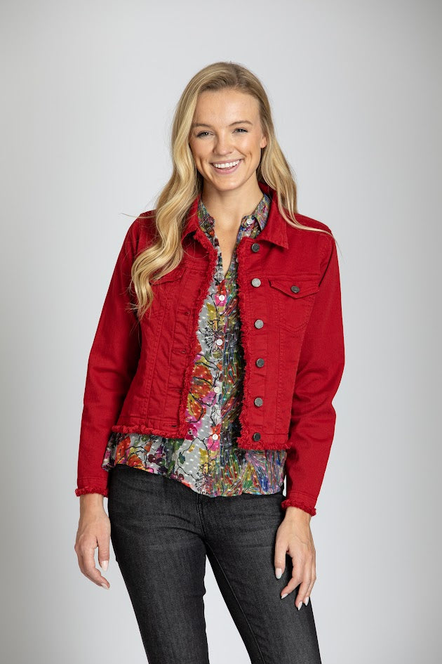 Jean Jacket - Red