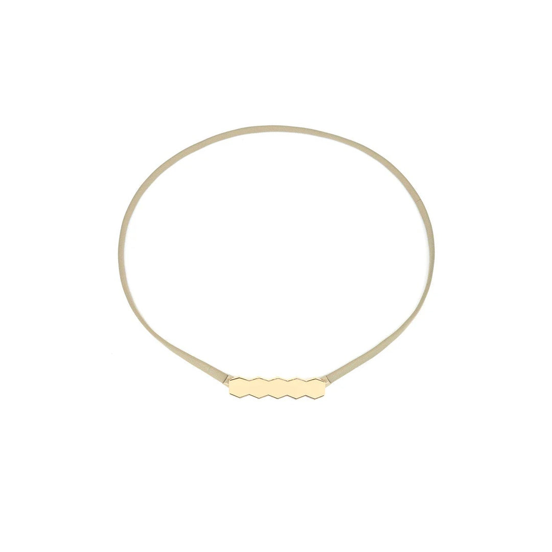 Stretchy Belt - Beige Gold