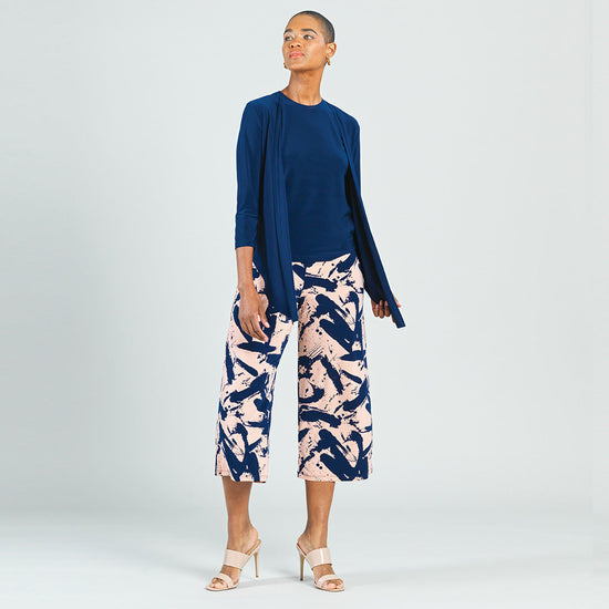 Tie Front Cardigan - Navy