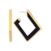Square Hoop - Black