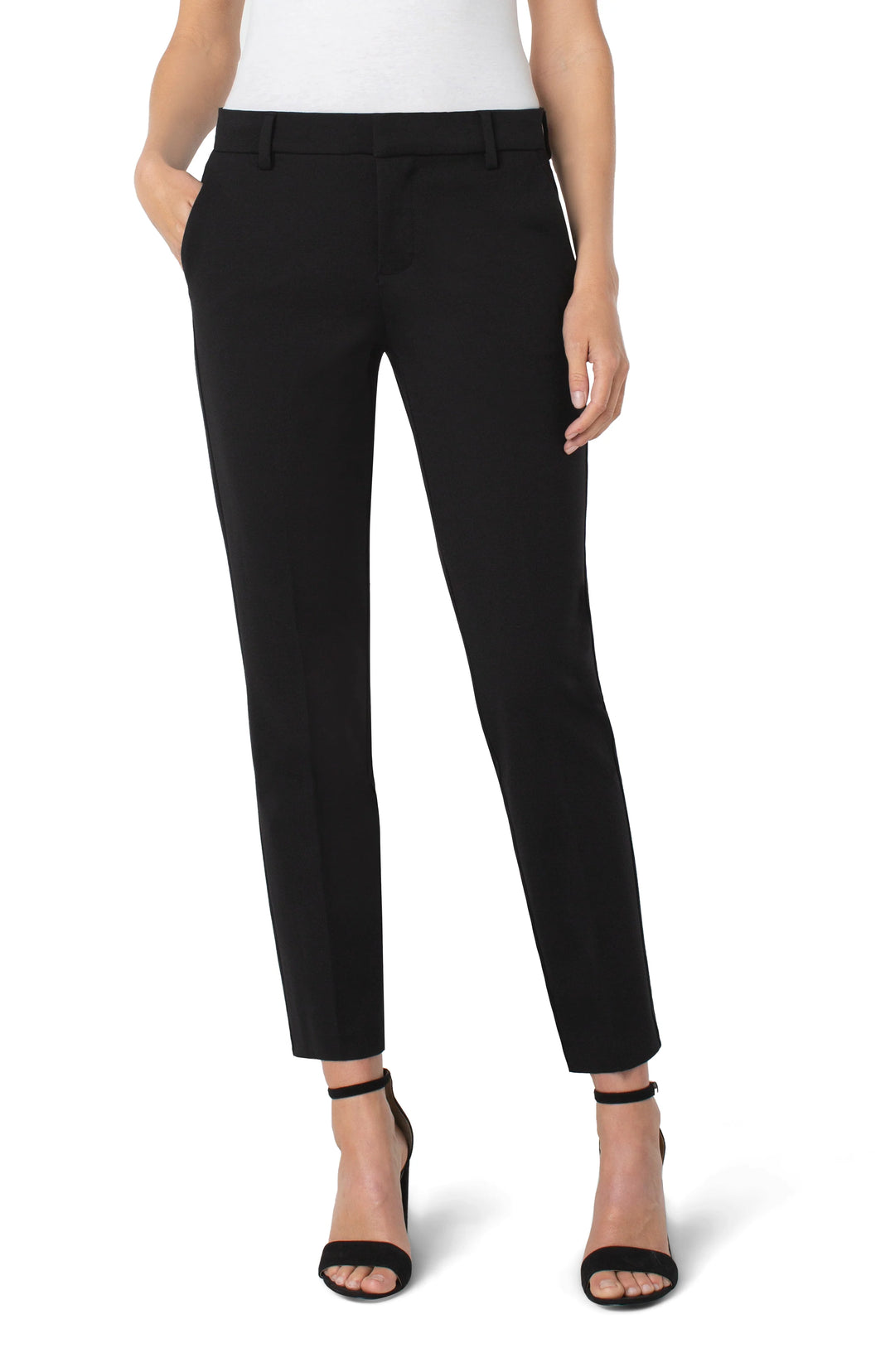 Kelsey Knit Ankle Trouser - Black