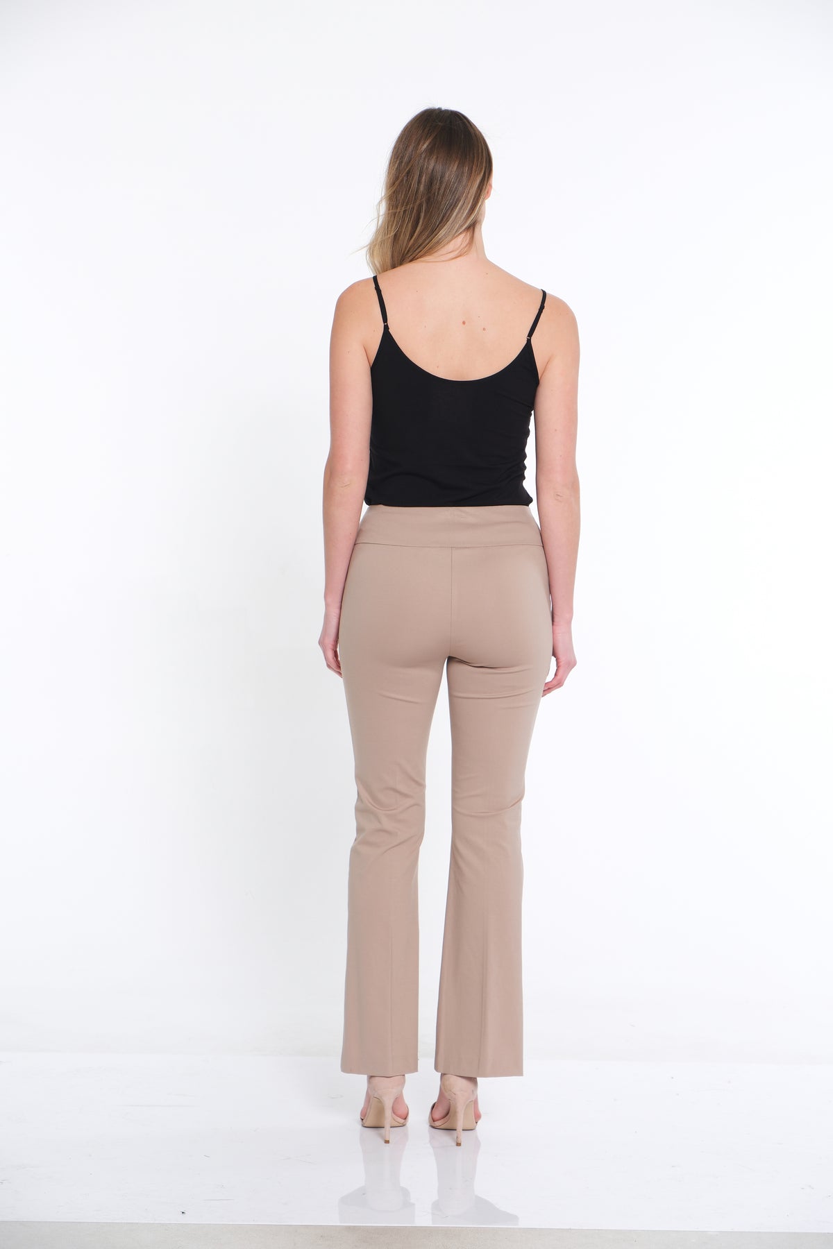 Slim-Sations Pull On Flare Pant - Stone