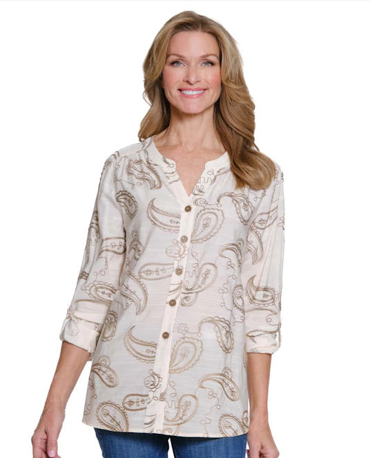 Petite Just Flirt Blouse - Ivory