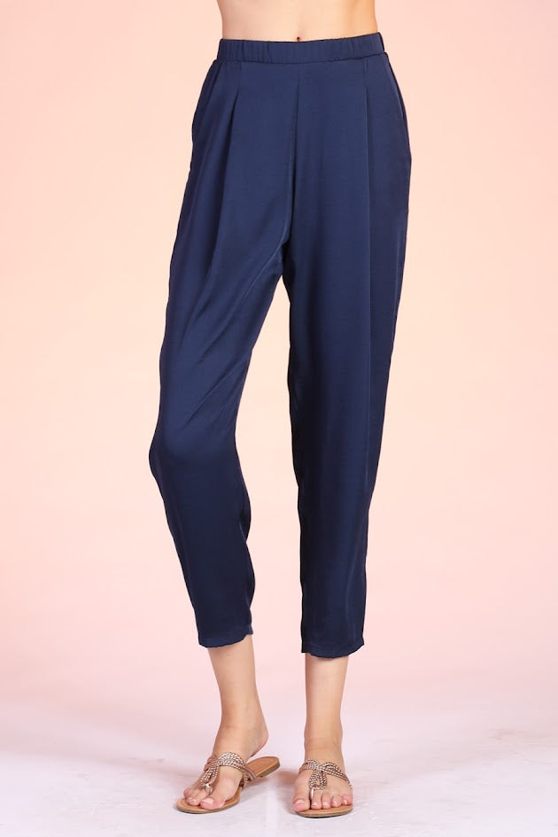 Tapered Pants - Navy