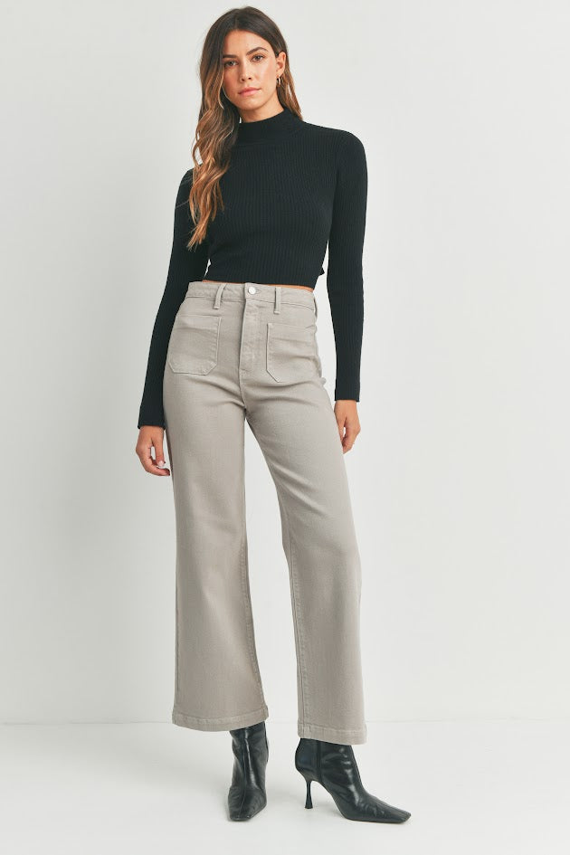 JUSTUSA Wide Leg Jean - Moonstone