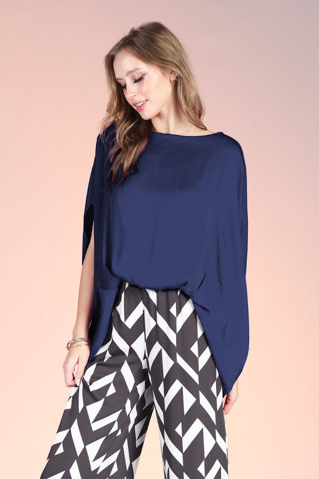 Caftan Top - Navy