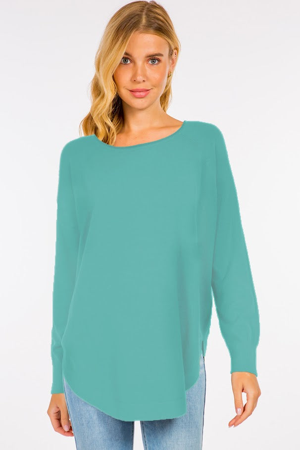 Lisa's Sweater - Light Jade