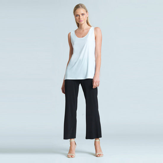 Scoop Neck Tank - White