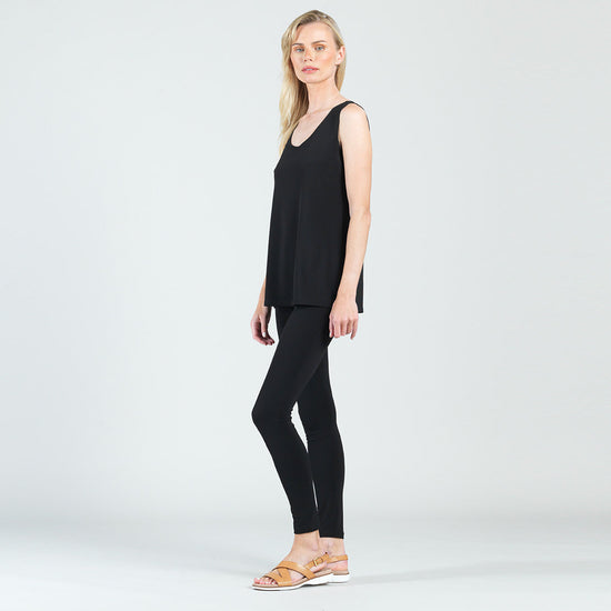 Scoop Neck Tank - Black