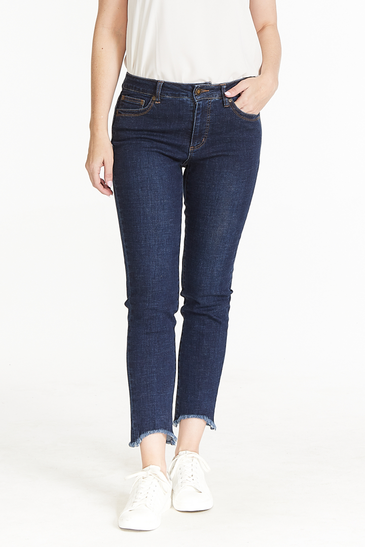 Slim-Sation Ankle Jean - Mid Indigo