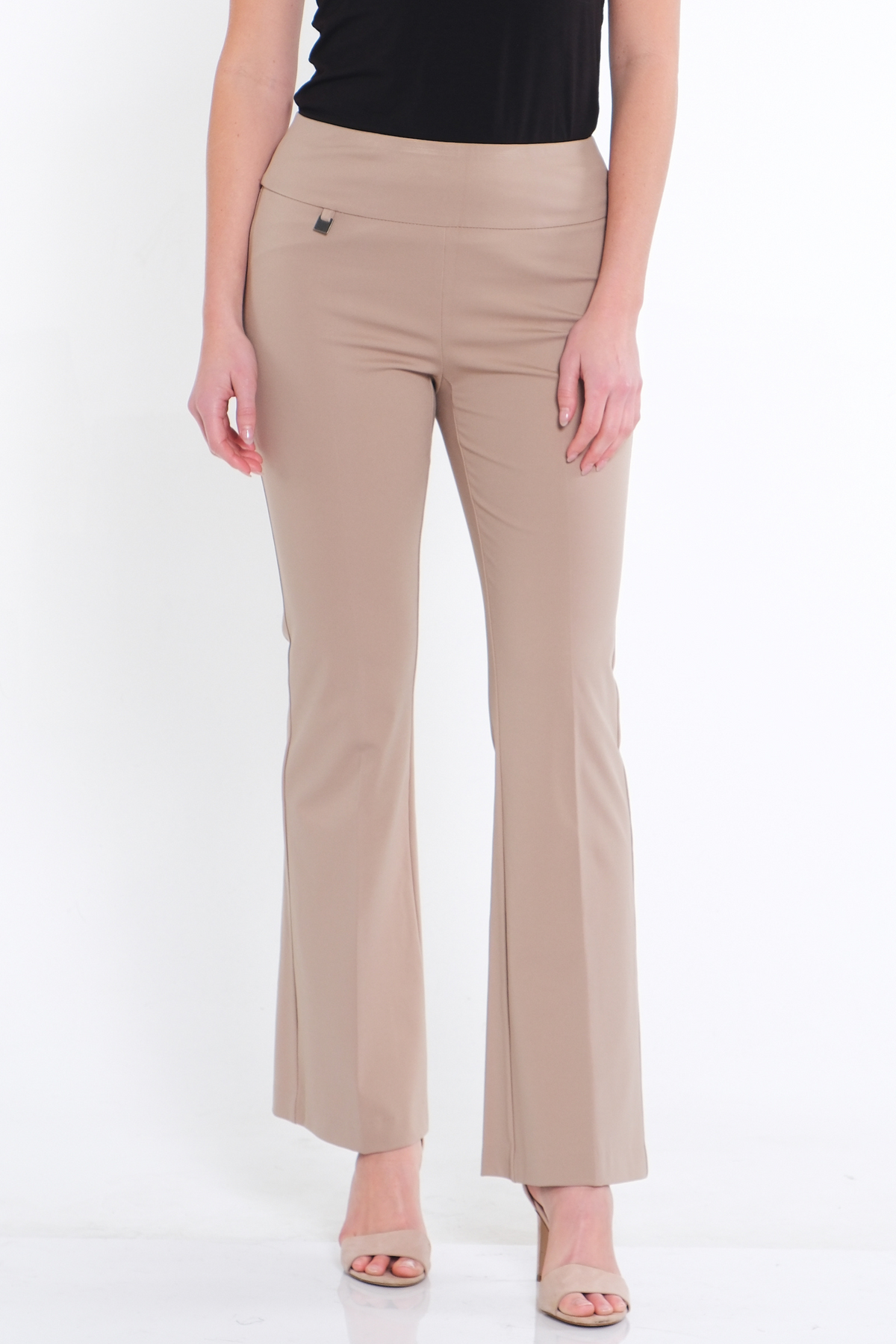 Slim-Sations Pull On Flare Pant - Stone