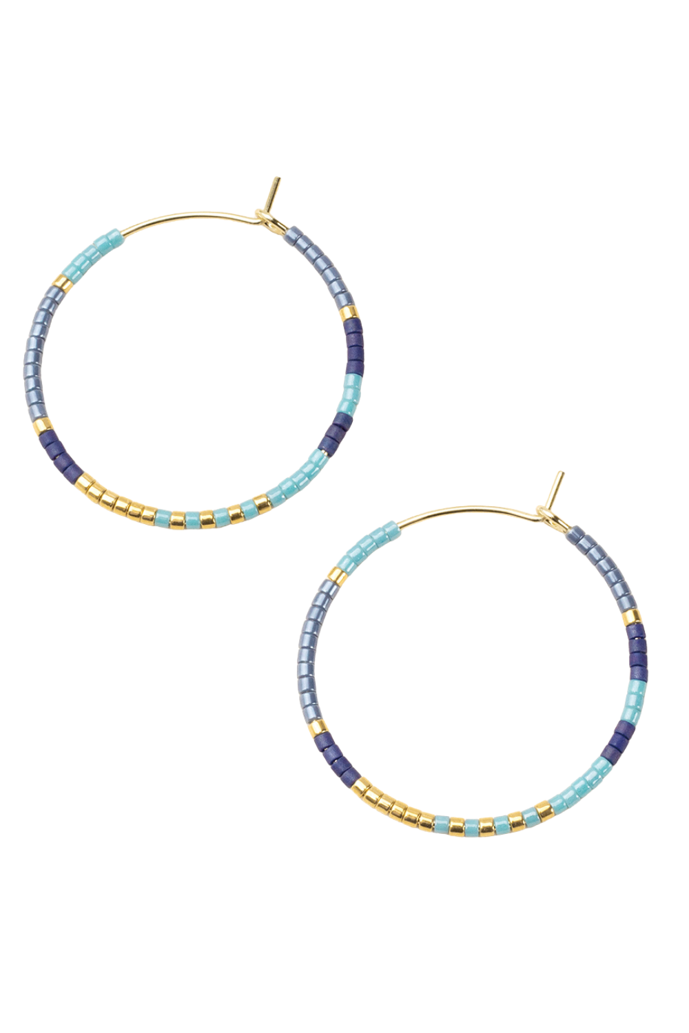 Miyuki Hoop - Cobalt Multi Gold