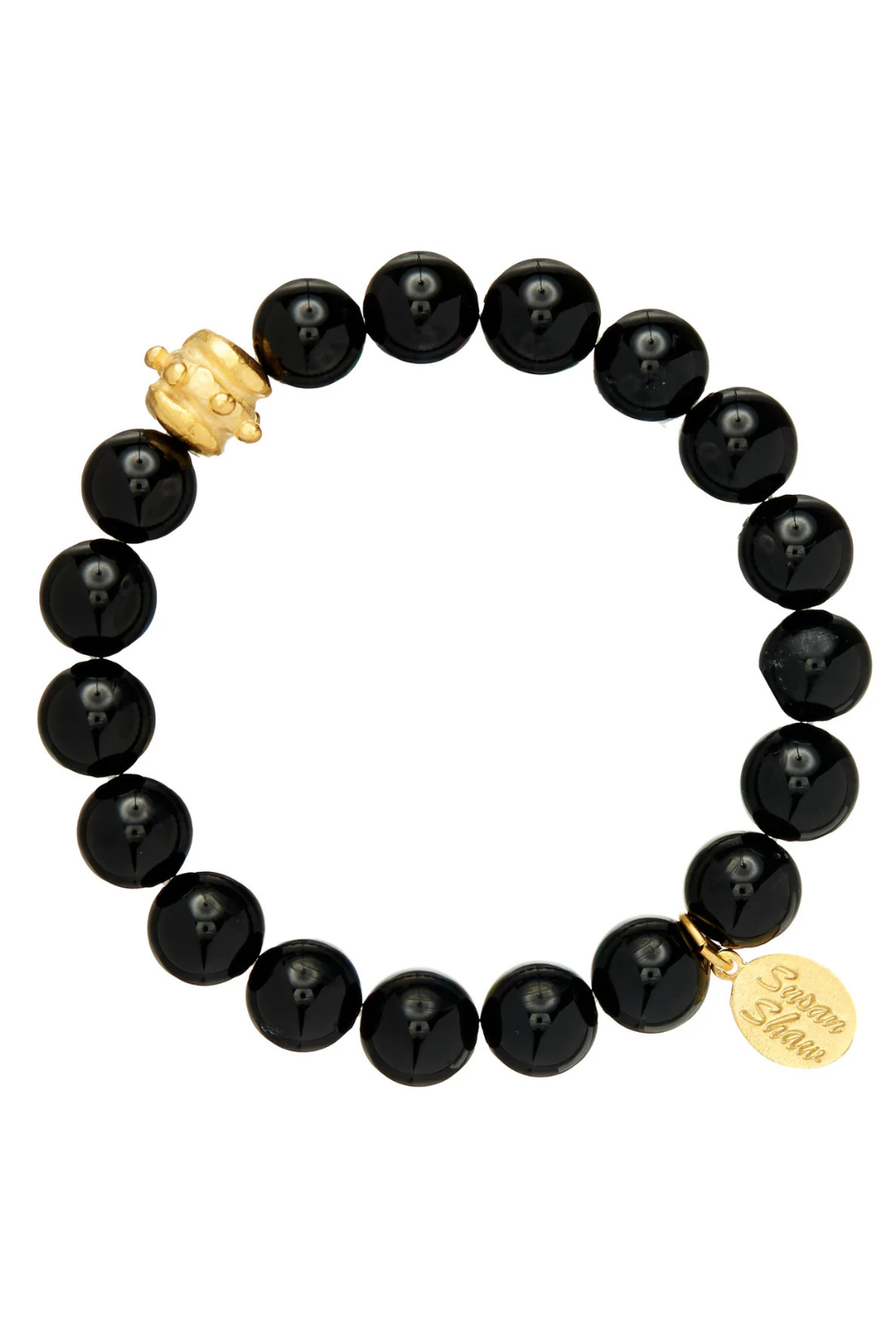 Black Onyx Bracelet - Gold