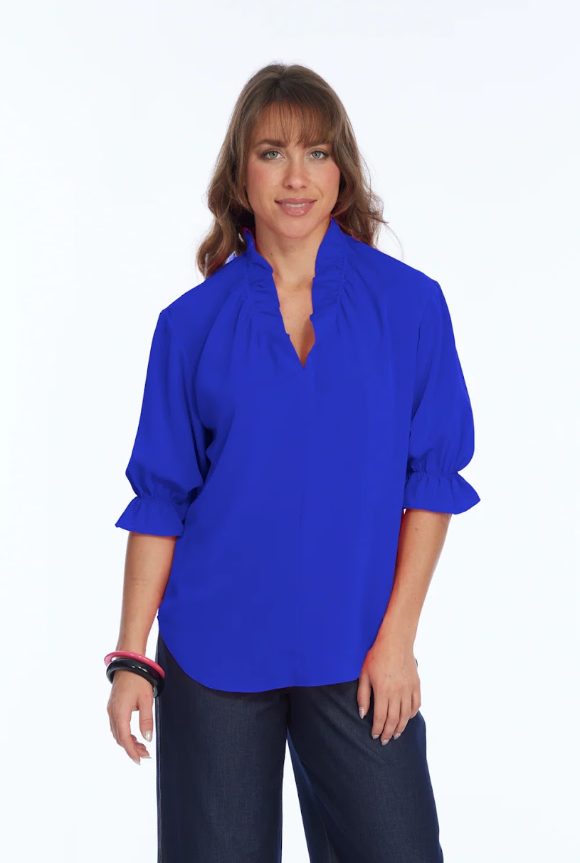 Harper Blouse - Cobalt