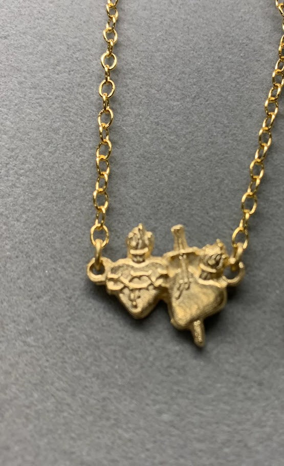 Sacred Heart Necklace - Gold
