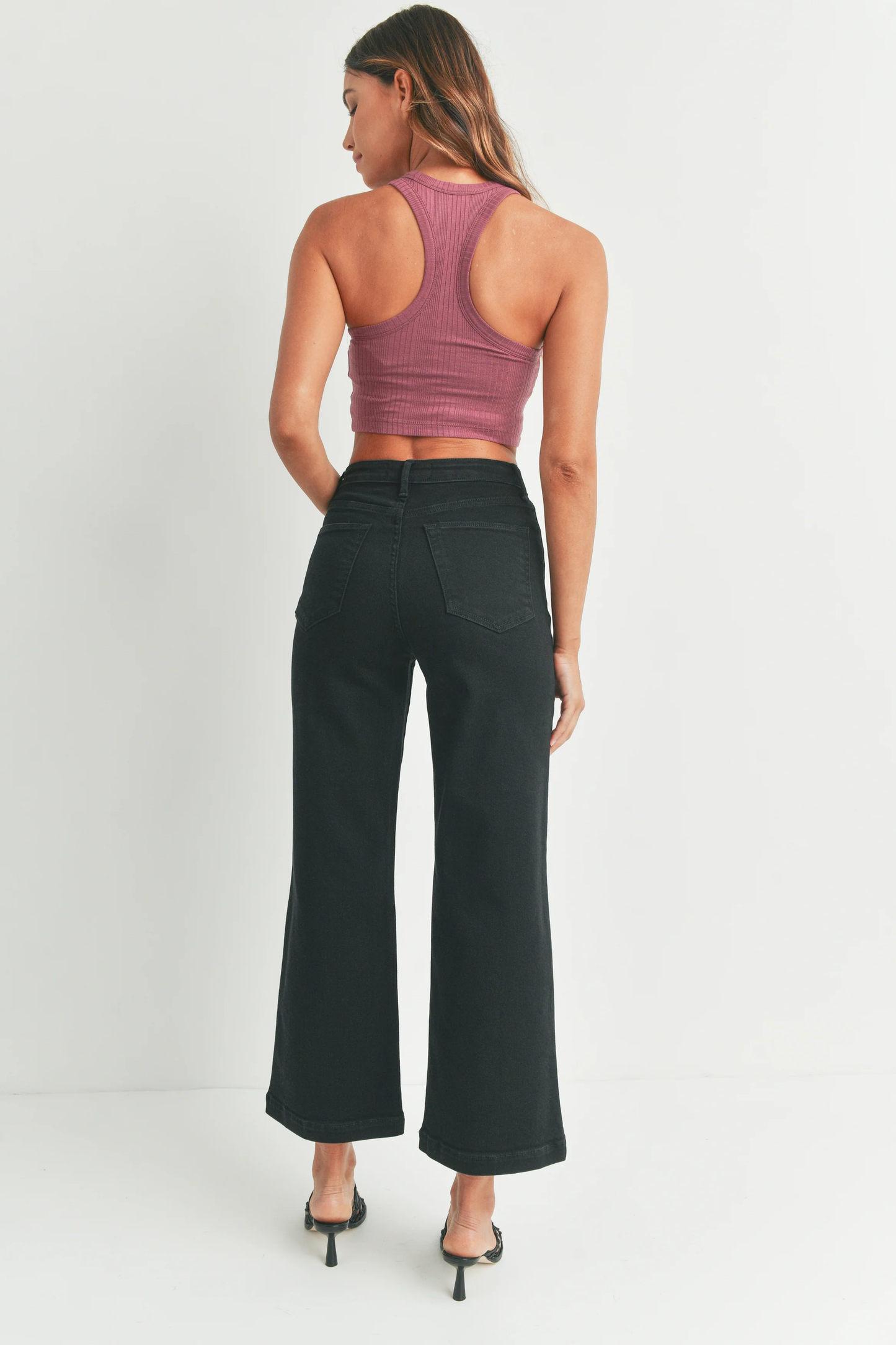 JUSTUSA Wide Leg Jean - Black