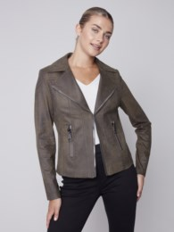 The Betty Moto Jacket - Spruce