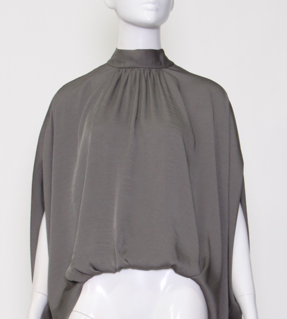 Glamourous In Grey Top - Med Grey