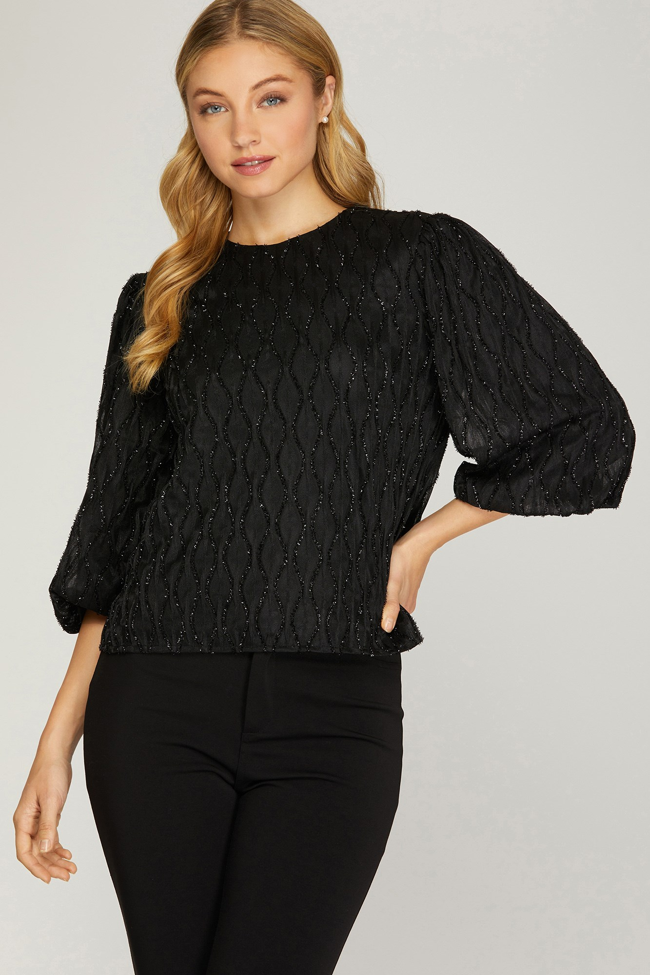 Fun And Fabulous Top - Black