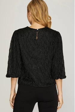 Fun And Fabulous Top - Black