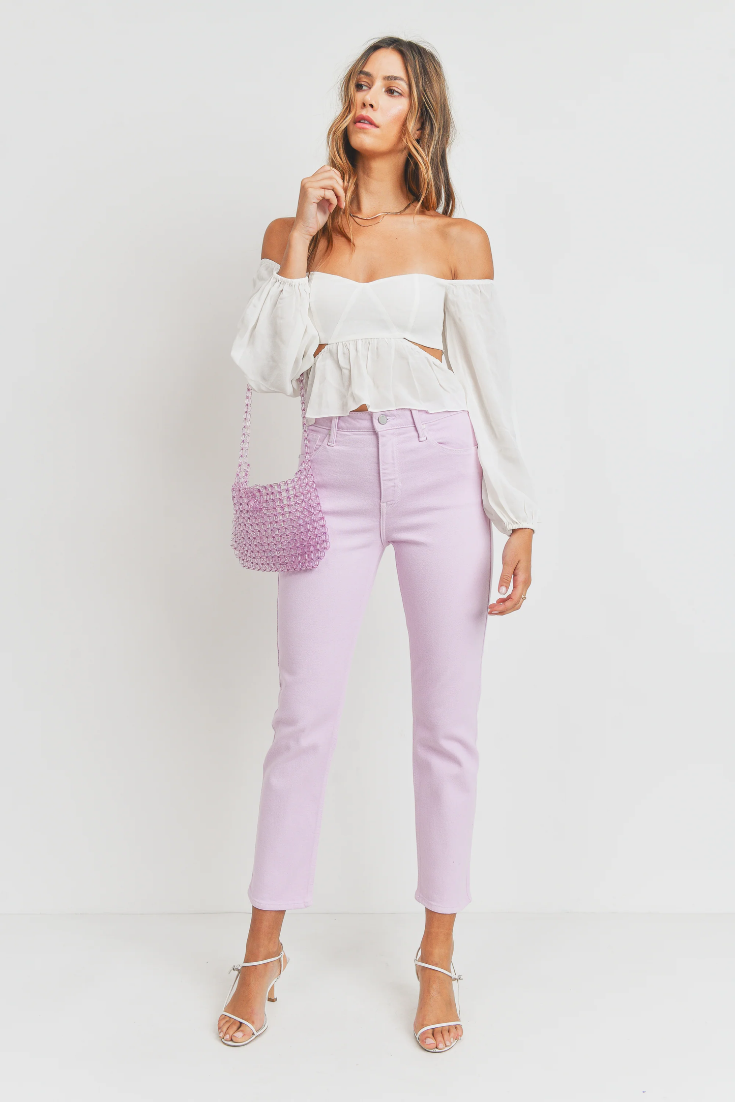 Just Black Denim Cigarette Jean - Lavender