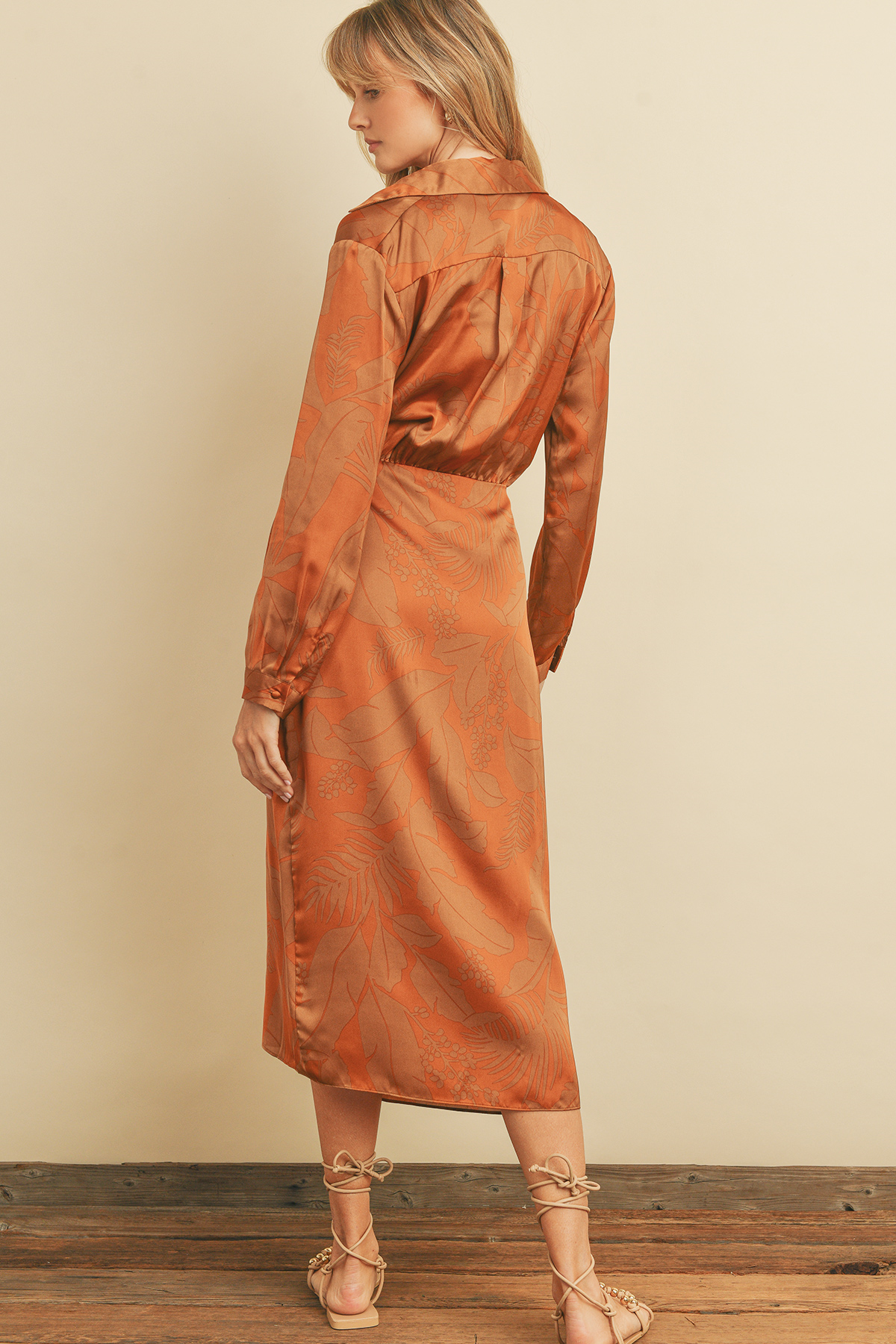 Vacation Vibes Dress - Camel Rust
