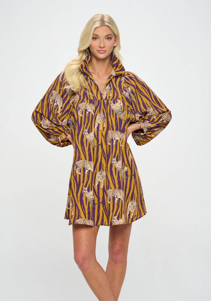 The Savannah Dress - Roarin' LSU