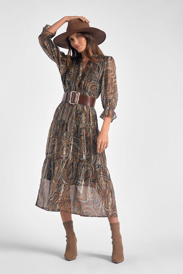 The Chancely Dress - Brown