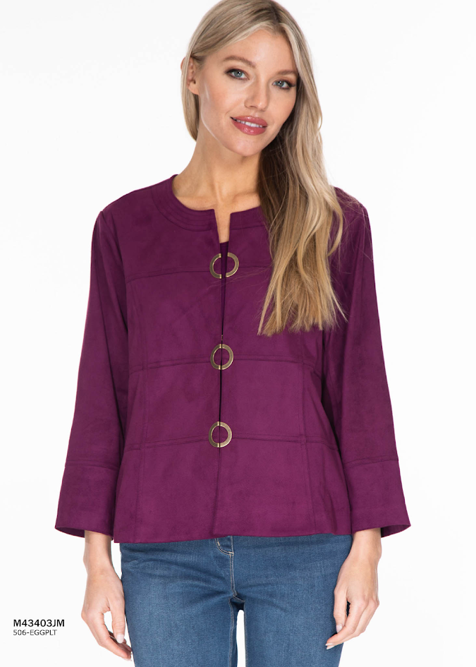 Panel Jacket - Eggplant