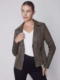 The Betty Moto Jacket - Spruce