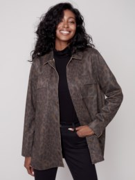 The Lisa Shirt Jacket - Animal