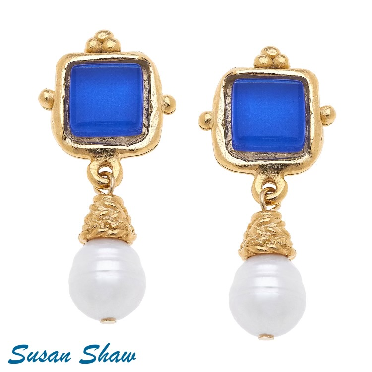 Freshwater Pear Earring