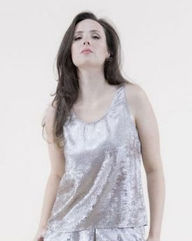 Metallic Tank Top - Champagne Gold