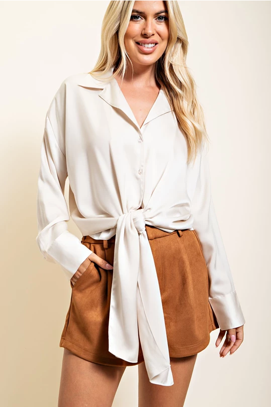 The Liza Blouse - Cream