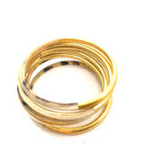 Z Bangle Set - Gold/Natural