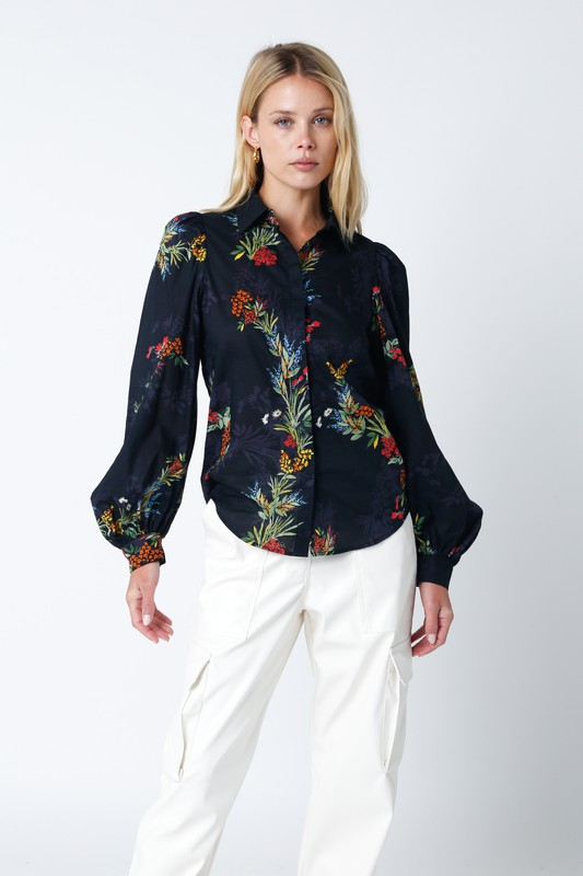 The Averi Top - Black Multi