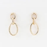 Open Circle Earrings - Gold
