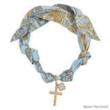 Scarf Necklace - Blue