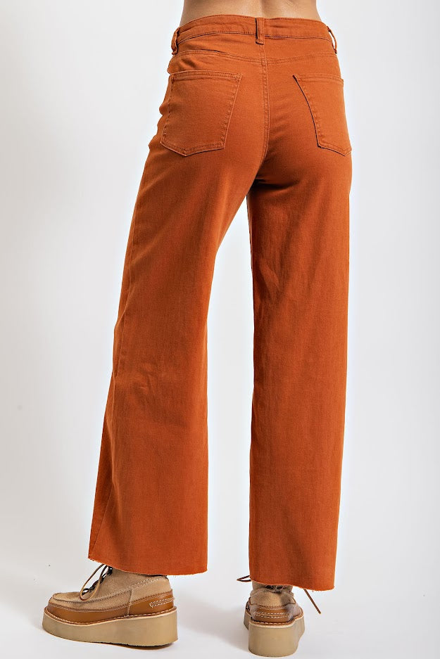 High Waist Jeans - Brick