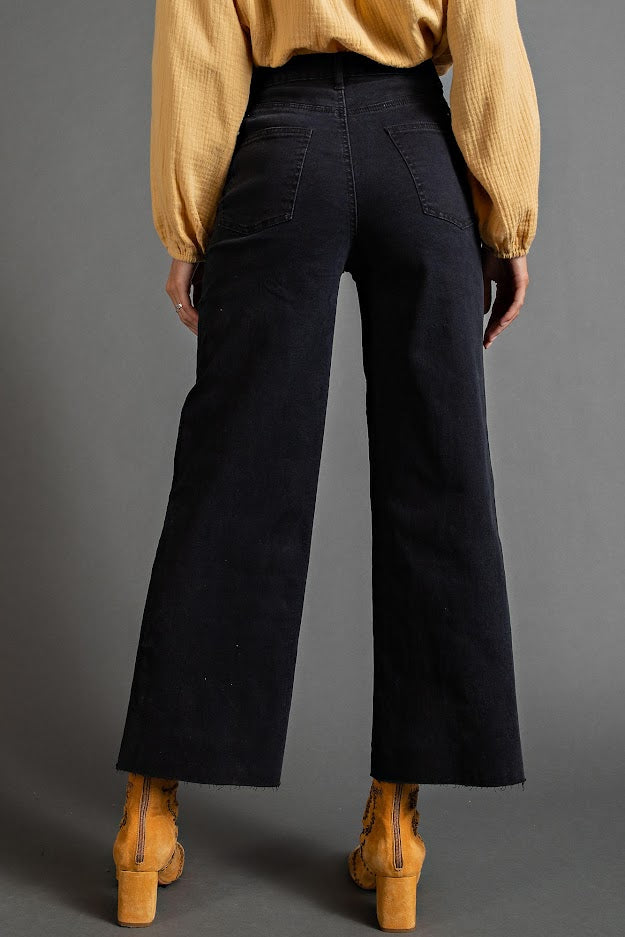 High Waist Jeans - BLACK