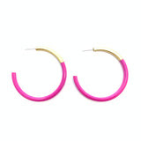 Liz Large Hoop - Hot Pink