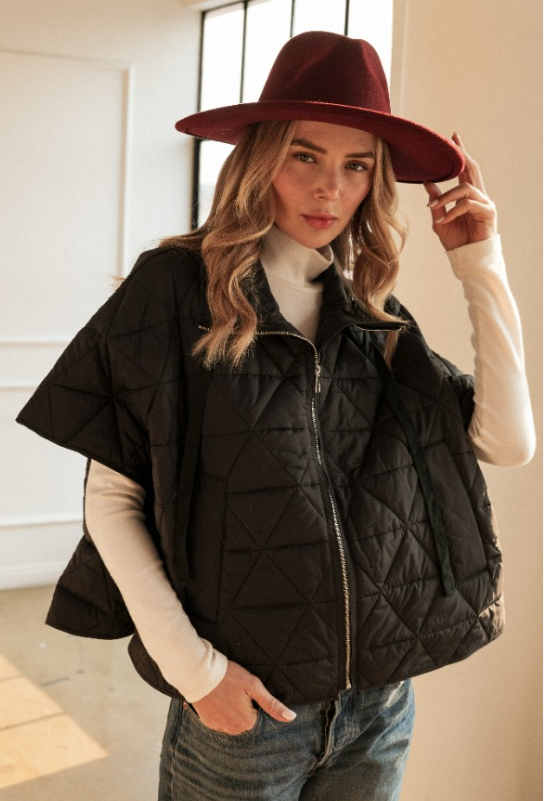 The Jamel Puffer Jacket - Black