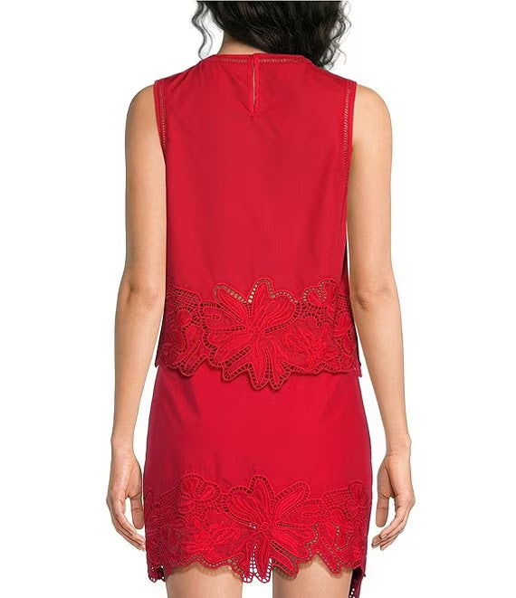 Kayla Skirt Set - Red