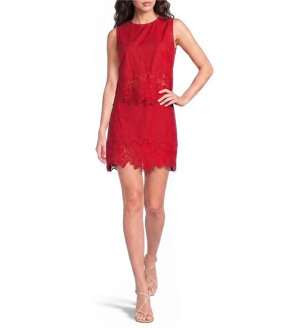 Kayla Skirt Set - Red