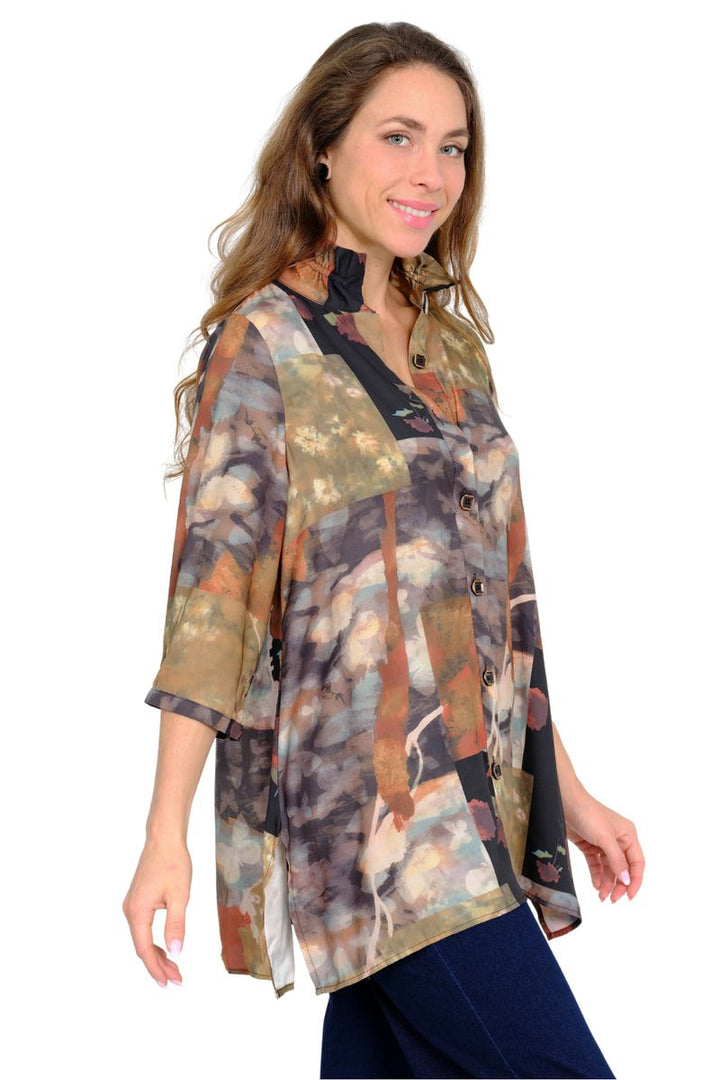 The Dora Top - Multi Earth Tones
