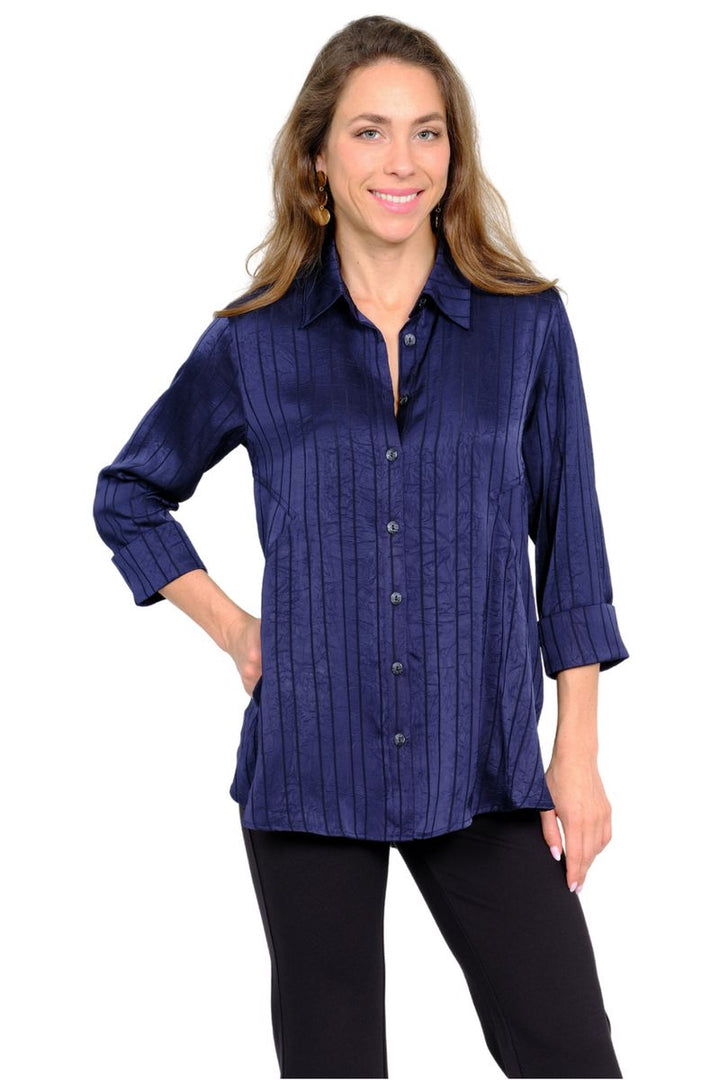 The Valor Tunic - Ruby Blue Stripe