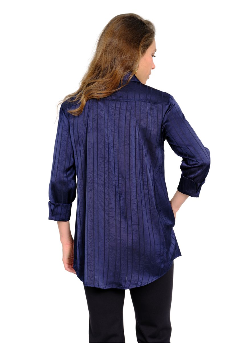 The Valor Tunic - Ruby Blue Stripe